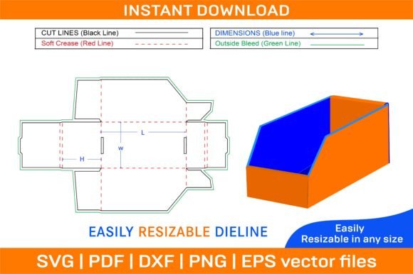Bin Box Display: Premium Graphics & Print Templates