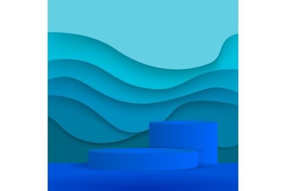 Blue Abstract Graphics for Modern Graphic Templates