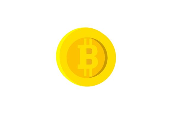 Business Icon Bitcoin Front Display: Graphics and Icons