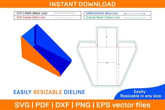 Counter Custom Display Box: Graphics & Print Templates