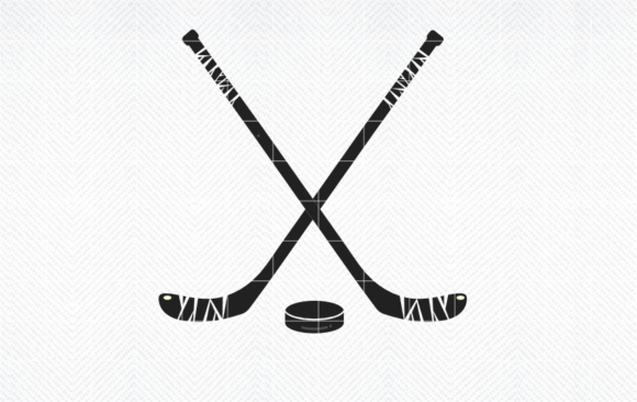 Crossed Hockey Sticks SVG: Graphics for Crafts