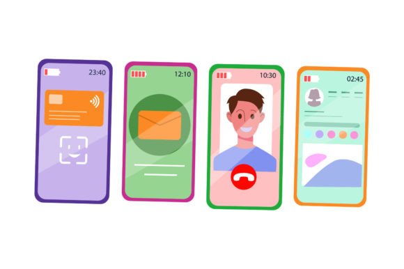 Display for Smartphone: Premium Graphics & Illustrations