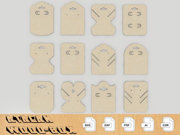 Earring Display Cards: 200 Graphics for Crafts