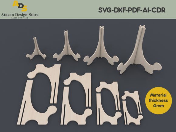 Easel Display Stand: Premium Graphics & Illustrations