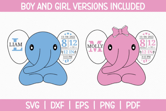Elephant Birth Stats Announcement SVG Review