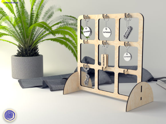 Keychain Display B: Laser Cutting for Keychains