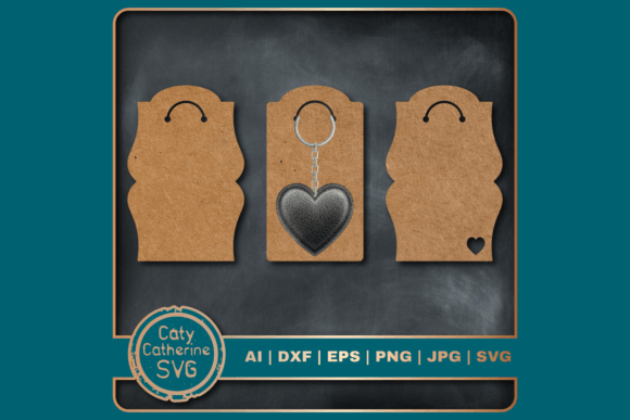 Keychain Display Card Bundle for Crafts & Graphics