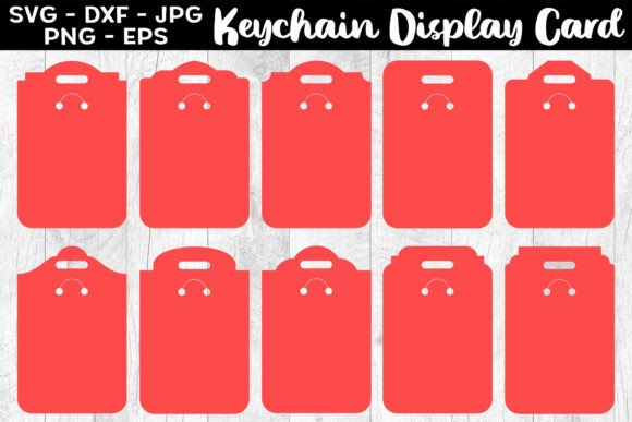 Keychain Display Card SVG: Crafts & Graphics