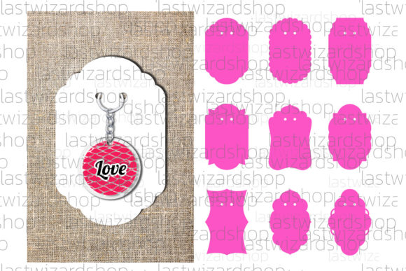 Keyring Display Card Svg: Graphics for Crafts