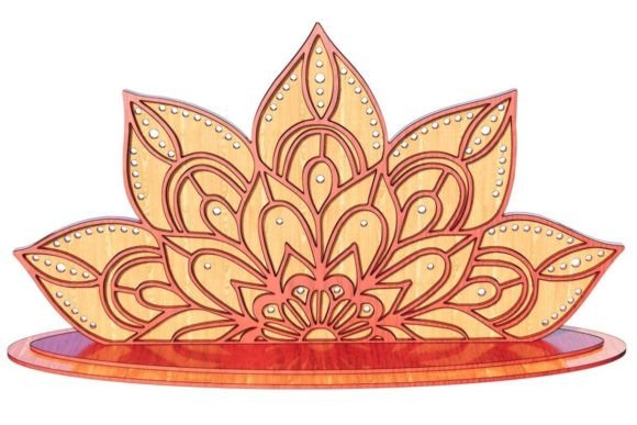 Lotus Jewelry Stand: Laser Cutting for Elegant Stands