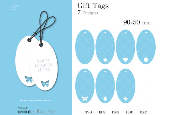 Oval Gift Tag SVG: Premium Graphics & Print Templates