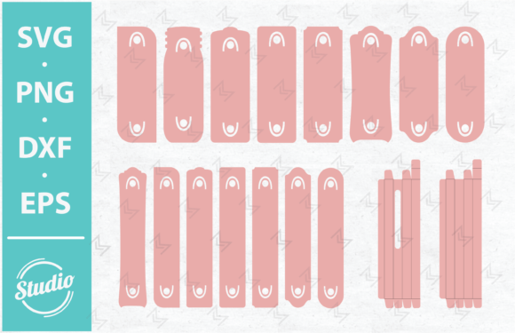 Pen Box Template: Graphics for Crafts & Branding