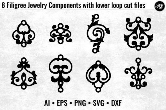 Review: 8 Filigree Jewelry Components with Loop