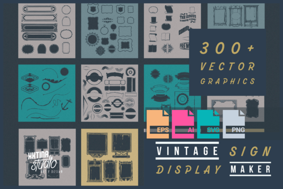 Vintage Sign Display Maker: Graphics & Illustrations